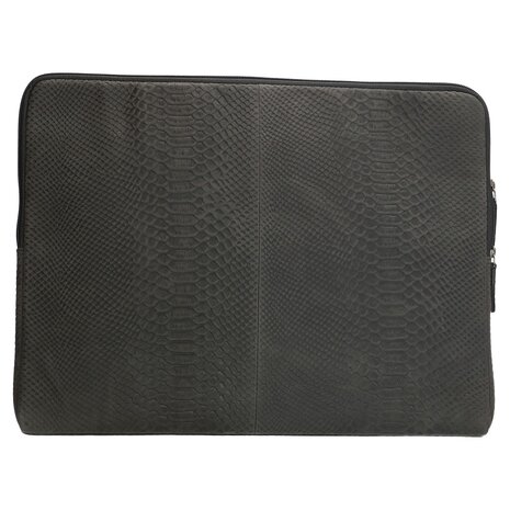 Old West San Angelo - Leren Laptopcover / Laptopsleeve - 15 inch - zwart