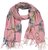 UT Style® - Warme Sjaal bloemen en kettingen - 180x70 cm - Roze