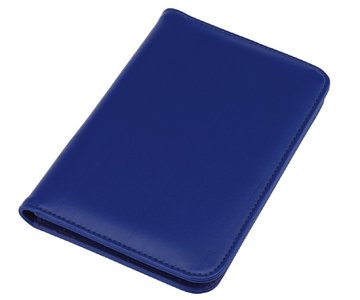 Mini portfolio met notitieblok en rekenmachine - blauw