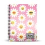 Oh My Pop! A5 notitieboek - Spiraal - Notebook - notitieblok - 120 pagina&#039;s gelinieerd - Happy Flower