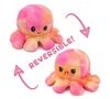 Octopus Mood knuffel – Tie-Dye - Roze/Oranje - omkeerbaar – Emotie knuffel