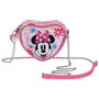 Disney Minnie Mouse -  Schoudertasje - Hartje - 3D - Floral - Roze - 11,5 x 10 x 5,5 cm