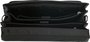 Old West Waco - Laptoptas 17.3 inch / aktetas / schoudertas - 100% Leer - met slot - Zwart