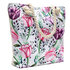 Strandtas - Beach bag - bloemen - roze - paars - 44 x 36 x 12 cm